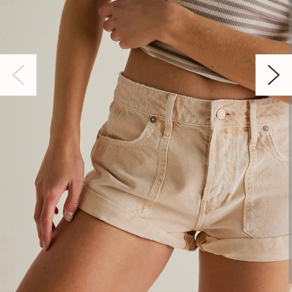 Free People We the Free Beginner's Luck Slouch Shorts, NWT Sz 30
